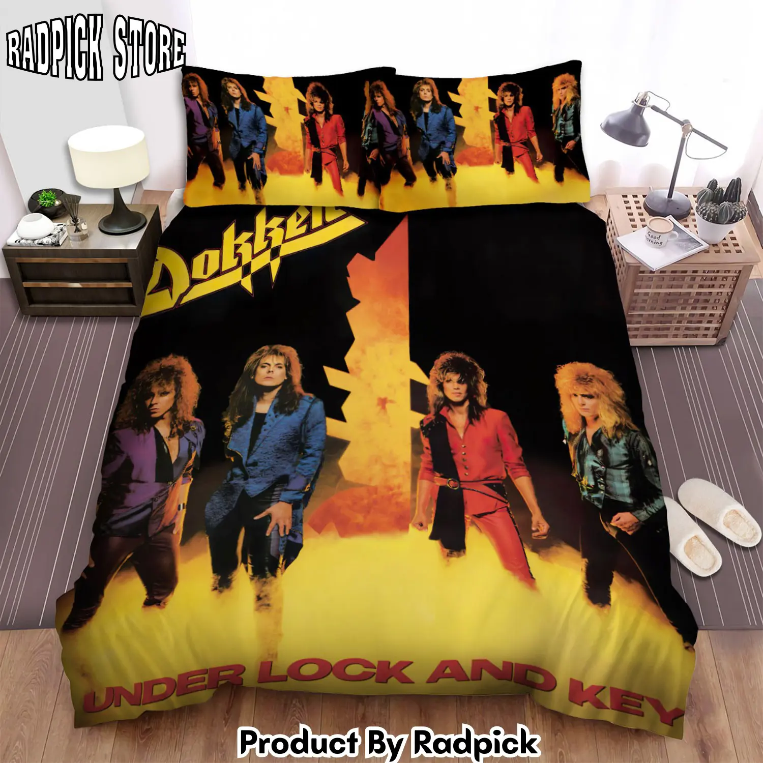Radpick under lock and key dokken bed sheets spread comforter duvet cover bedding sets rp327598